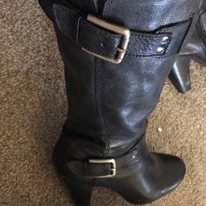 Black leather boots!